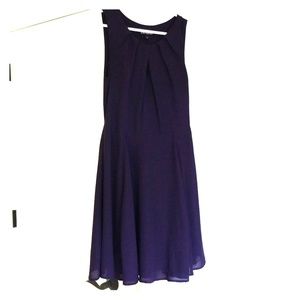 Express purple fit & flare dress